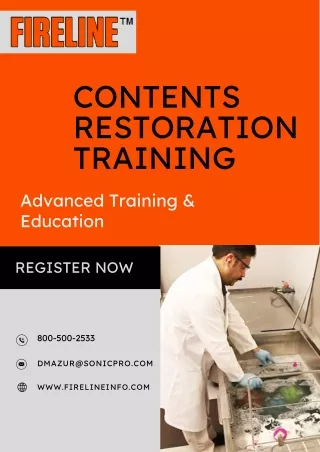Contents Restoration Training | Fireline Restoration Services