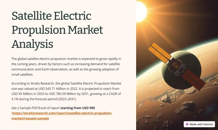 satellite electric propulsion market analysis