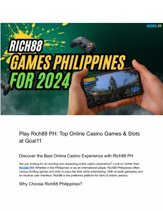 Rich88 Philippines
