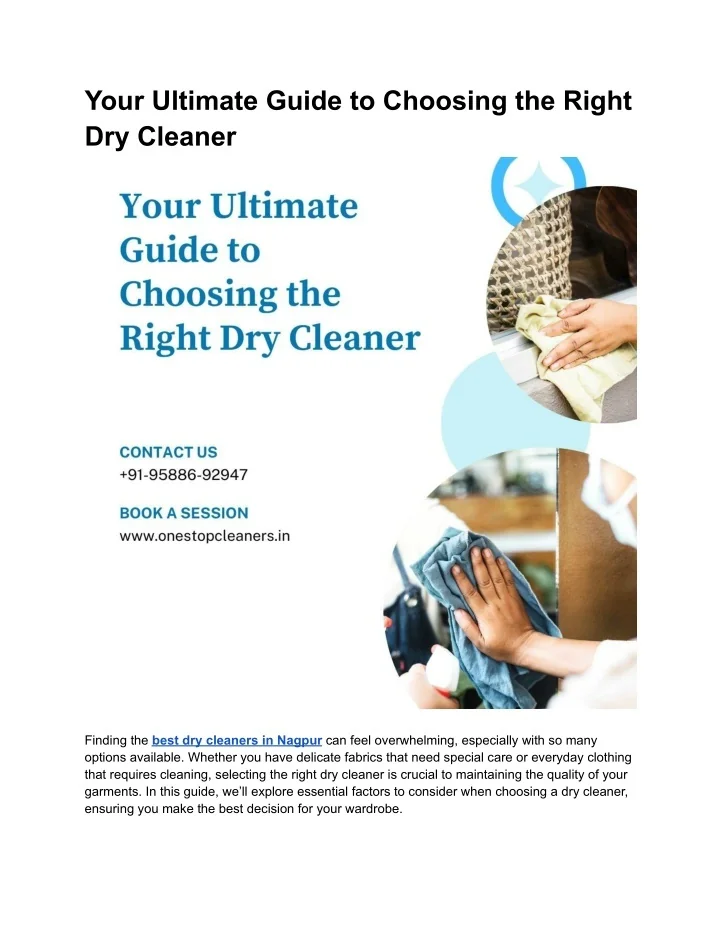PPT - Your Ultimate Guide to Choosing the Right Dry Cleaner PowerPoint ...