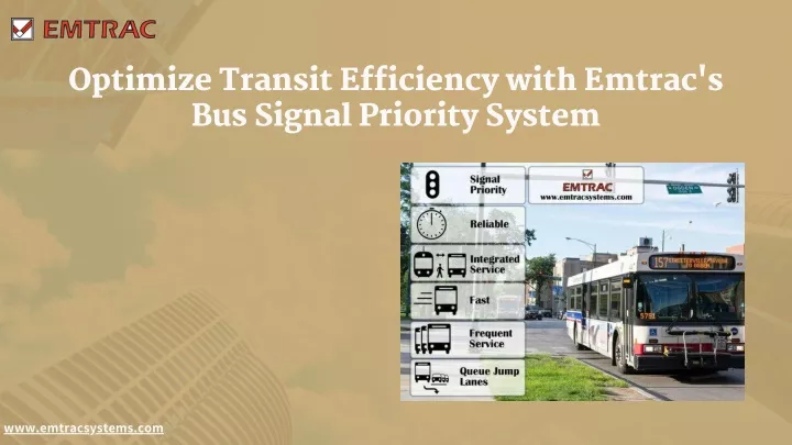 optimize transit efficiency with emtrac