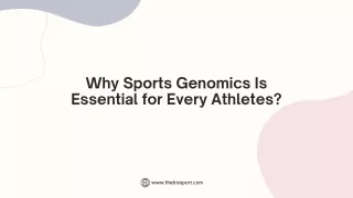 why sports genomics is essential for every