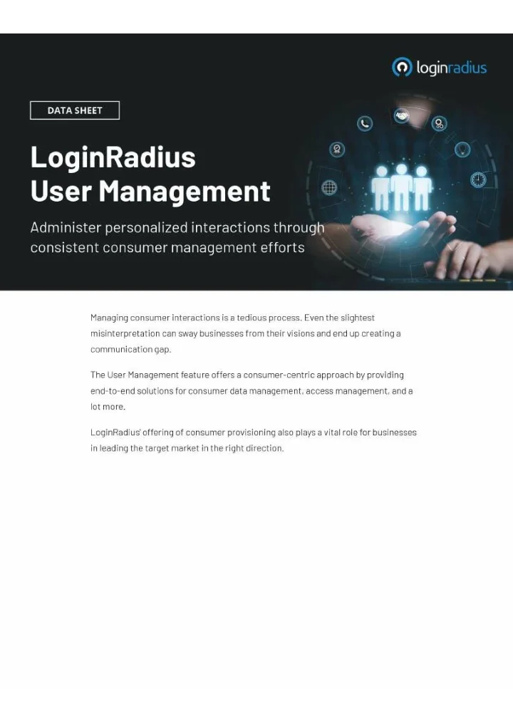 PPT - Enhance Efficiency with LoginRadius User Management PowerPoint ...