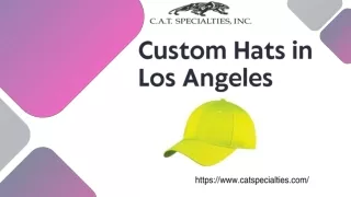 Get Premium Custom Hats in Los Angeles by Cat Specialties