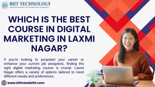 which is the best course in digital marketing