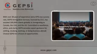 Unlock Your Dreams with Gepsi Immigration Services