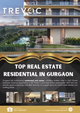 Top Real Estate Residential in Gurgaon