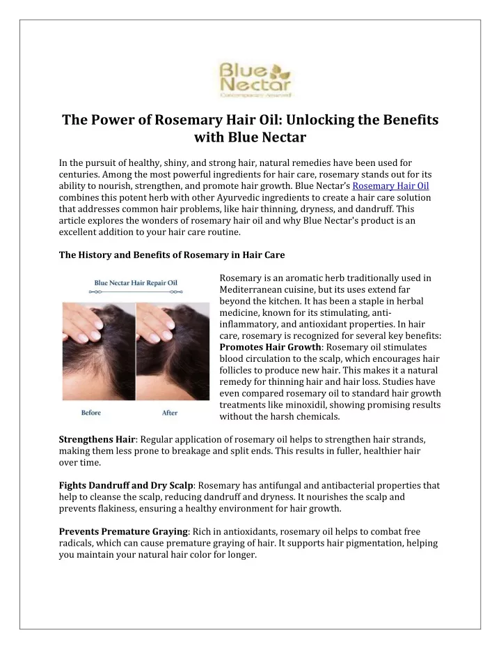 the power of rosemary hair oil unlocking