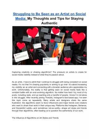 An Artist’s Algorithm Struggle is Real - Art & Design by Teresa Cowley