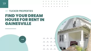 Find Your Dream House for Rent in Gainesville – Explore Listings Today