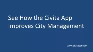 See How the Civita App Improves City Management