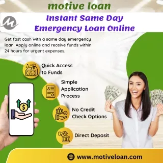 Same Day Emergency Loans with Instant Access