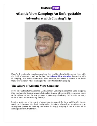 atlantic view camping an unforgettable adventure