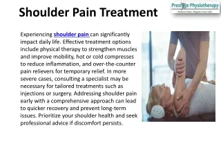 Holistic Pain Relief: Shoulder & Lower Back Solutions