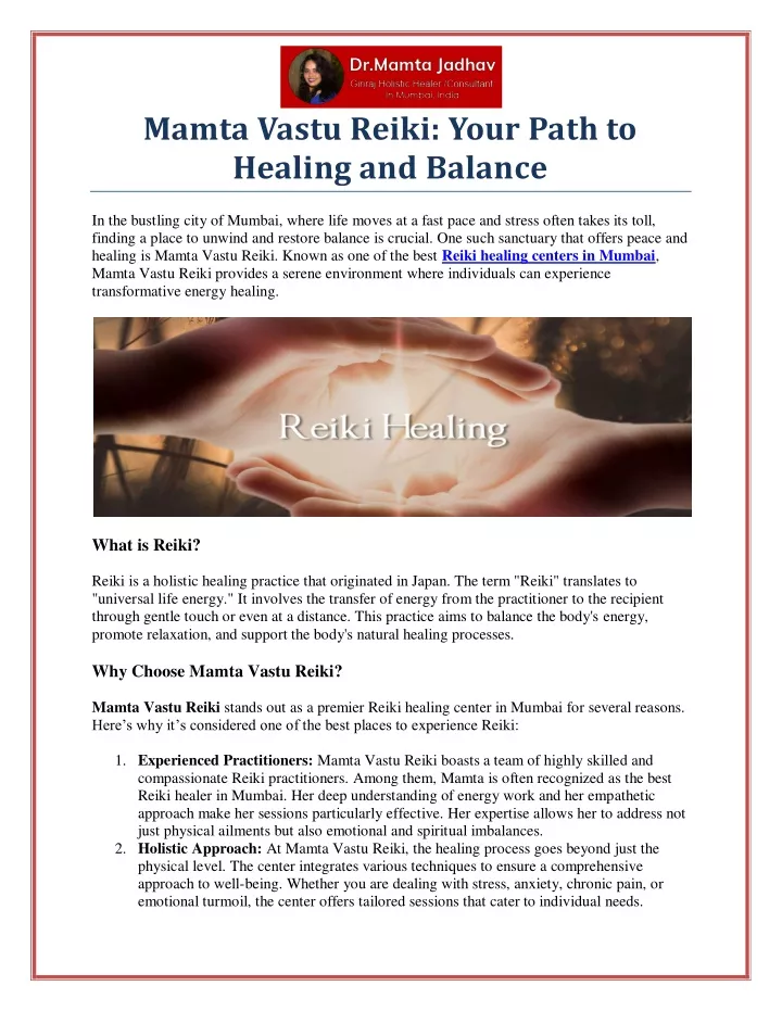 mamta vastu reiki your path to healing and balance