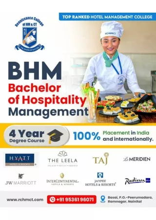 Shape Your Future with the Best BHM in Ramnagar