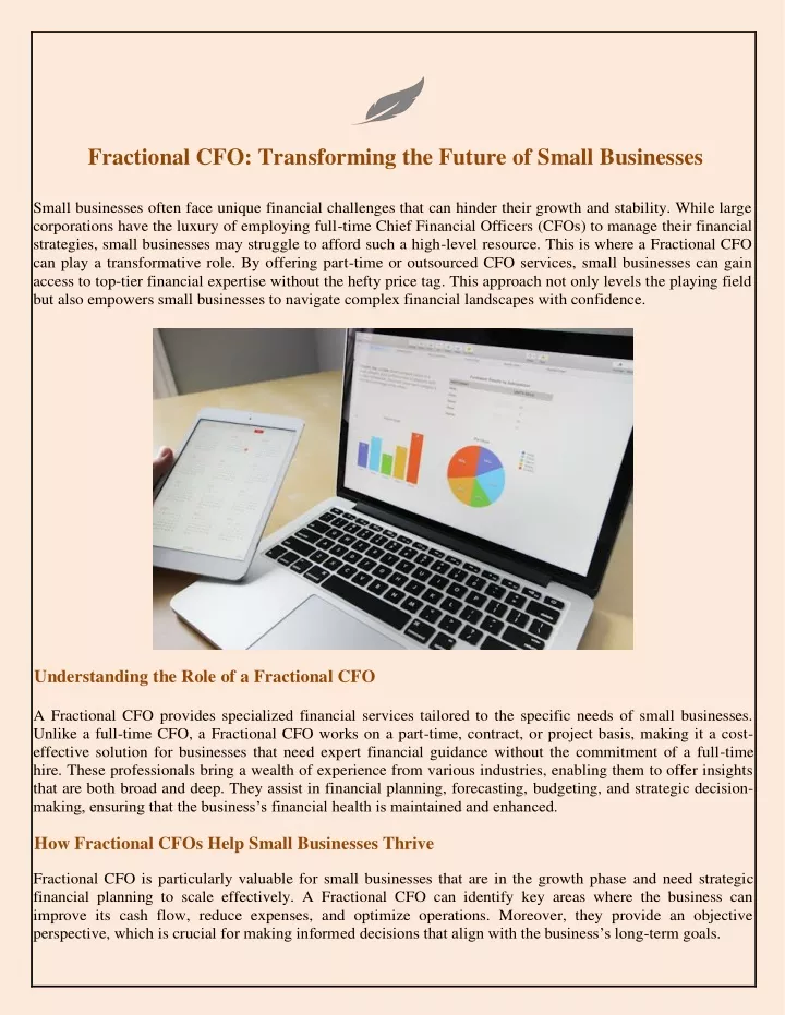 fractional cfo transforming the future of small