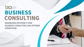 business consulting maximizing efficiency