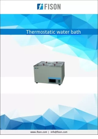 thermostatic water bath