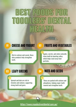 Best Foods for Toddlers' Dental Health