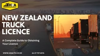 New Zealand Truck Licence: Requirements and Application Process