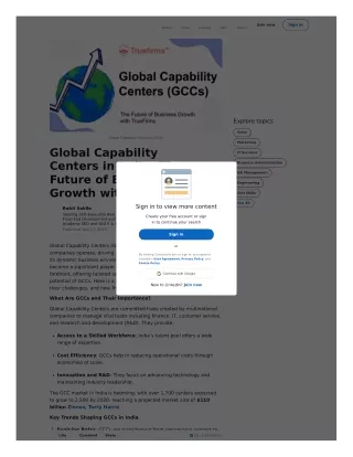 Global Capability Centers in India: The Future of Business Growth with TrueFirms