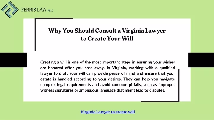 why you should consult a virginia lawyer