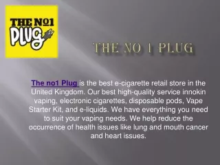 The No 1 Plug