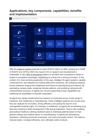 applications key components capabilities benefits