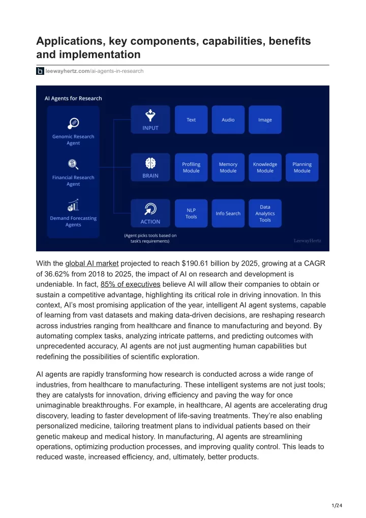 applications key components capabilities benefits