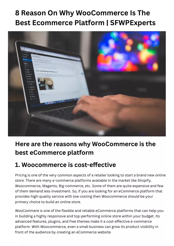 8 reason on why woocommerce is the best ecommerce