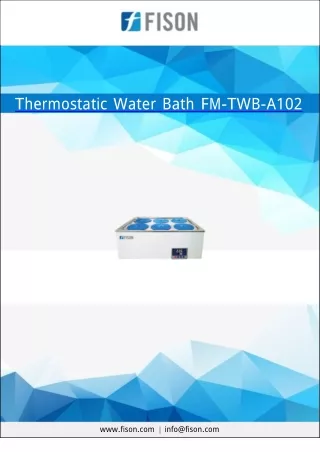 Thermostatic Water Bath 20 L