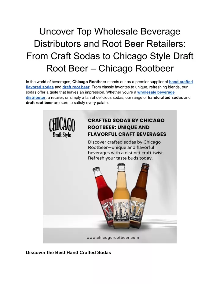 uncover top wholesale beverage distributors