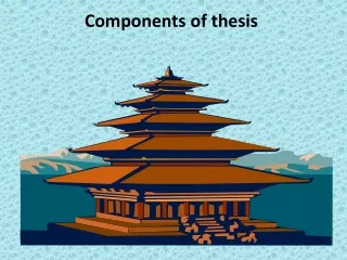 components of thesis