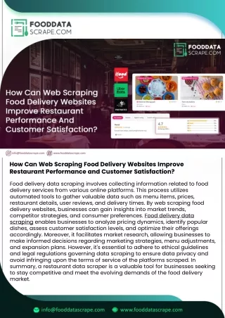 how can web scraping food delivery websites