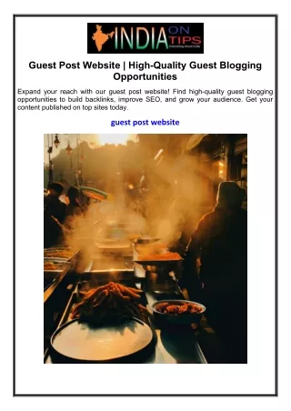 guest post website high quality guest blogging