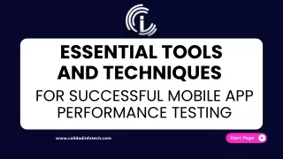 Essential Tools and Techniques for Successful Mobile App Performance Testing