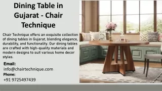 dining table in gujarat chair technique