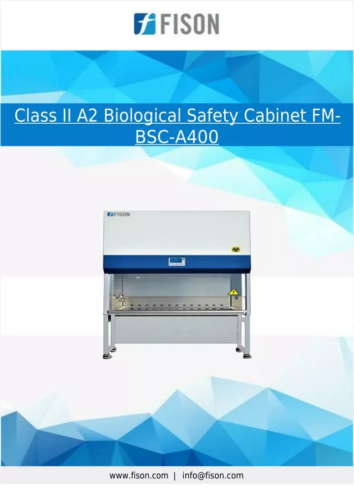 class ii a2 biological safety cabinet fm bsc a400