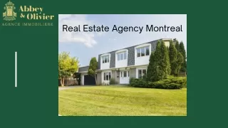 Real Estate Agency Montreal