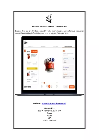 Assembly Instruction Manual  Easemble.com1