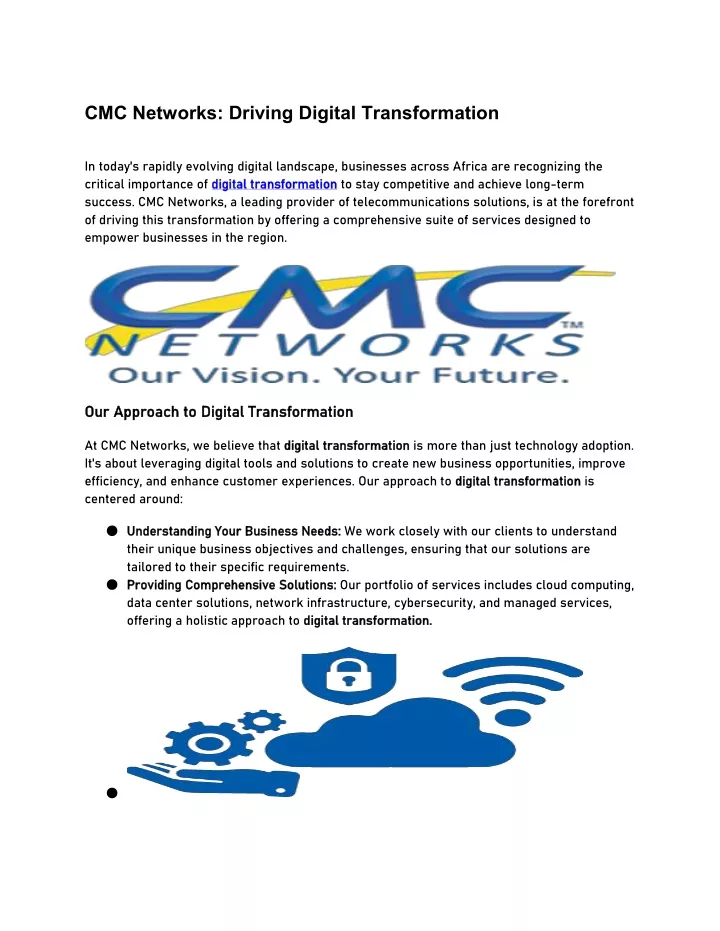 cmc networks driving digital transformation