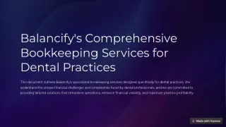 balancify s comprehensive bookkeeping services