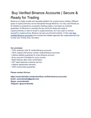 _Buy Verified Binance Accounts _ Secure & Ready for Trading