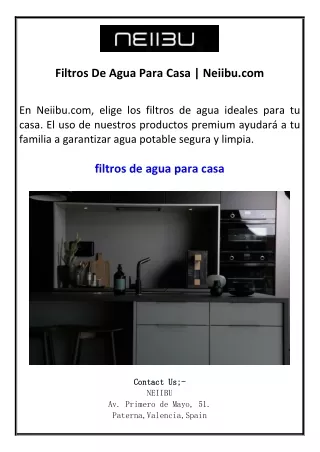 Filtros De Agua Para Casa  Neiibu.com