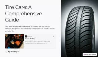Tips for choosing the right tires, proper inflation, and regular rotations.