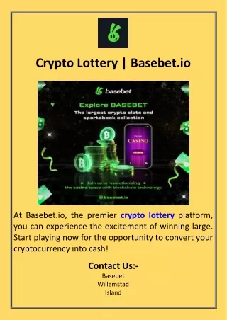 Crypto Lottery  Basebet.io