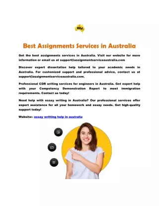 Best Assignments Services in Australia