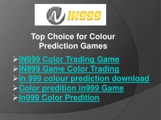 Top Choice for Colour Prediction Games