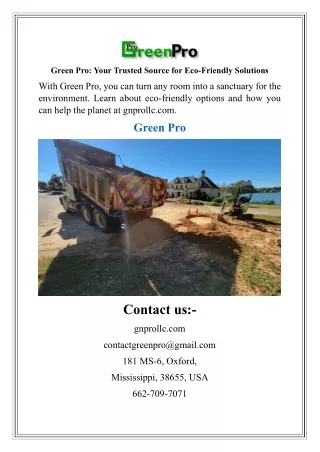green pro your trusted source for eco friendly